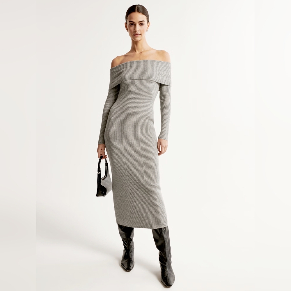Abercrombie Off The Shoulder Sweater Dress